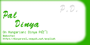 pal dinya business card